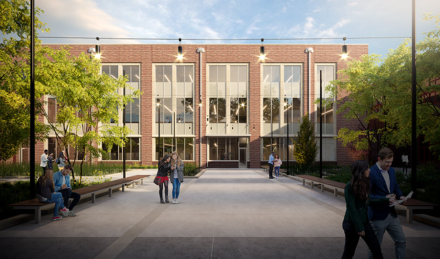 Exterior of New Academic Building